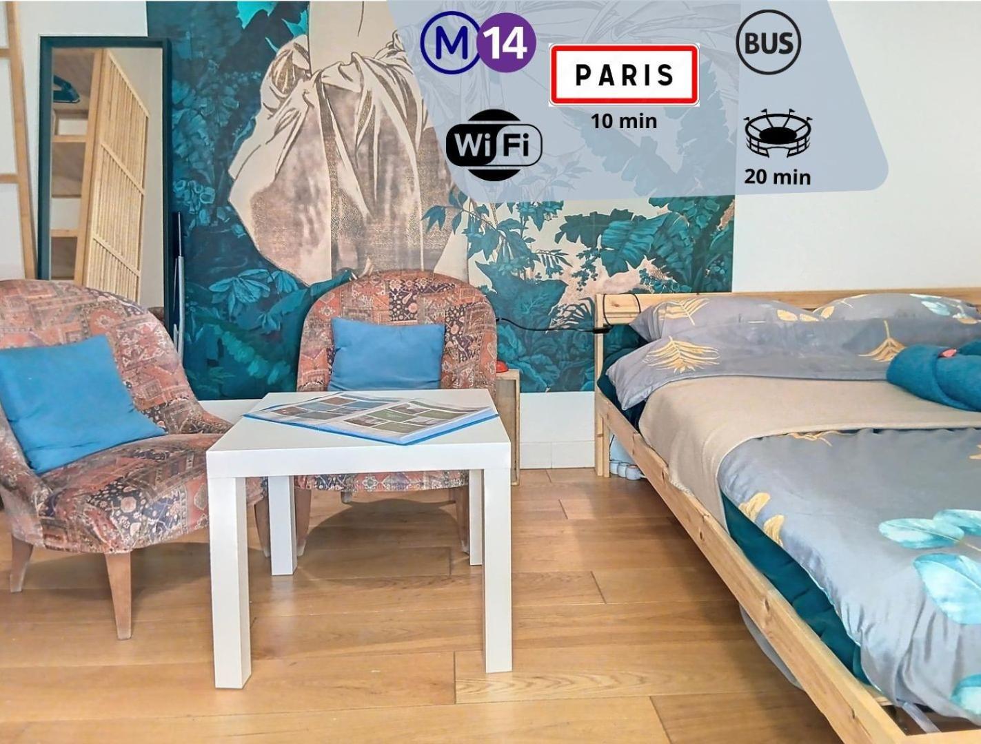 Apartamento Le Chic Audonien - Cozy Nest Before Gates Of Paris - Access From Cdg & Orly Airports - Wi-Fi - Smart Tv Saint-Ouen  Exterior foto